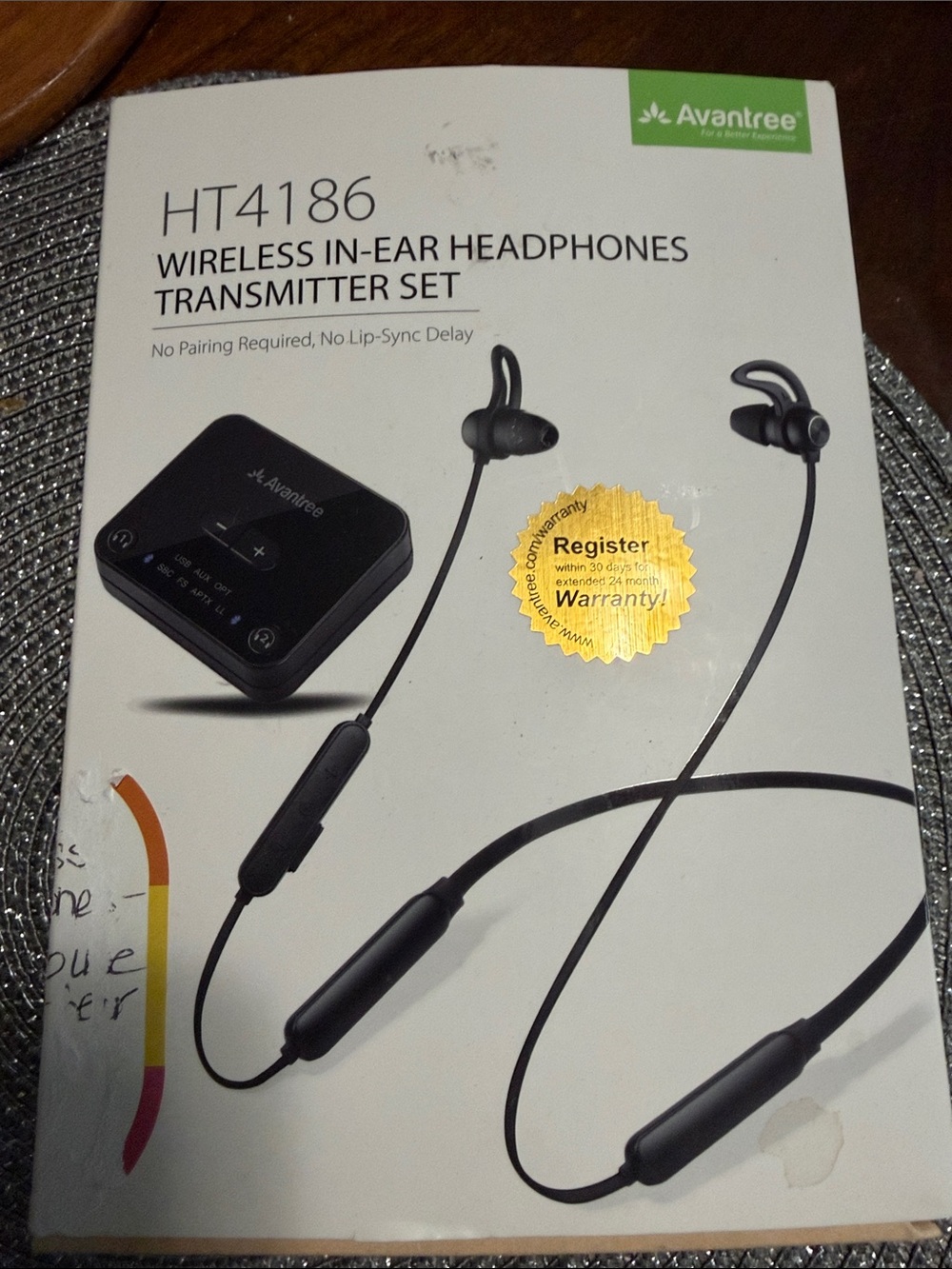 HT4186 Wireless In-Ear Headphones - Black